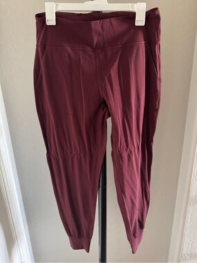 lululemon athletica Wine Maroon High-Rise Jogger Pants